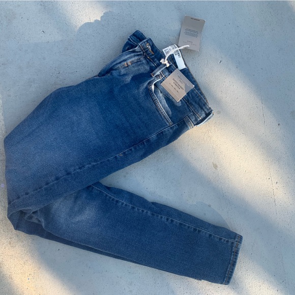 Asos Skinny Jeans Mens 36x34 Distressed Blue Denim - Picture 1 of 4